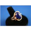 Image 1 : 14K Gold Cobalt Blue Soladite and Diamond #1054484