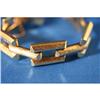 Image 1 : Bamboo/Florentine textured 14K gold Large Link #1054500