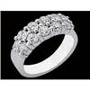 Image 1 : 2 carat DIAMOND WEDDING BAND RING platinum #1054543