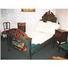 Image 1 : Biedermeier rustical painted single bed from #1054581