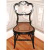 Image 1 :  Paper Mache Chair Black Lacquered 19th Century#1067720
