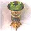 Image 1 : Moser Glass & Metal Footed Compote #1068264
