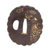 Image 1 : 19C Japanese Tsuba Iron Mix Metal w Dancer #1068477