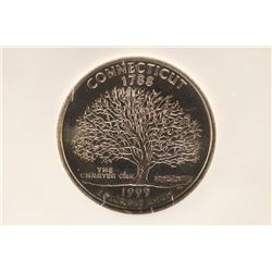 1999-D CONNECTICUT QUARTER NGC MS65