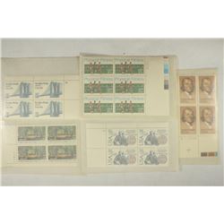 5 ASSORTED USPS POSTAGE BLOCKS MINT UNUSED