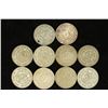 Image 1 : 10 ASSORTED 1958-1967 MEXICO .100 SILVER PESOS