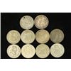 Image 2 : 10 ASSORTED 1958-1967 MEXICO .100 SILVER PESOS