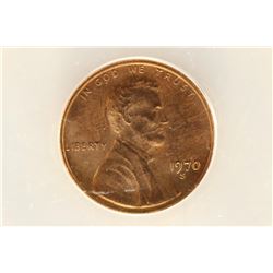 1970-S LARGE DATE LINCOLN CENT ANACS MS64RB
