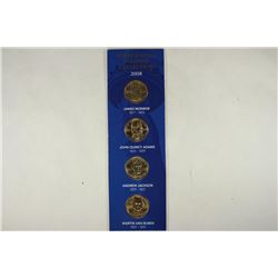 ALL 4-2008 PRESIDENTIAL DOLLARS BRILLIANT UNC