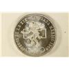 Image 1 : 1968 MEXICO OLYMPICS SILVER 25 PESO BRILLIANT UNC