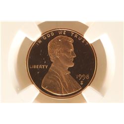 1998-S LINCOLN CENT NGC PF69RD ULTRA CAMEO