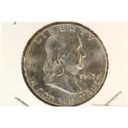 1963-D FRANKLIN HALF DOLLAR BRILLIANT UNC