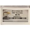 Image 3 : 2012 AMERICAN SILVER EAGLE NGC MS70 FIRST