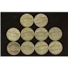 Image 1 : 10 ASSORTED 35% SILVER JEFFERSON WAR NICKELS