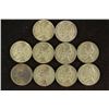 Image 2 : 10 ASSORTED 35% SILVER JEFFERSON WAR NICKELS