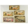 Image 1 : 5 PIECES OF VINTAGE JAPANESE CURRENCY 3-FIVE SENS
