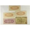 Image 2 : 5 PIECES OF VINTAGE JAPANESE CURRENCY 3-FIVE SENS