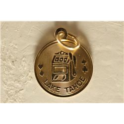 LAKE TAHOE GOLD CHARM  .7 GRAM 14KT GOLD