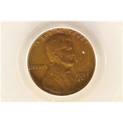 1931-S LINCOLN CENT KEY DATE PCGS VERY FINE 35