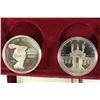 Image 1 : 1983/84 US OLYMPICS 2 COIN PROOF SILVER DOLLAR