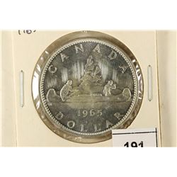 1965 TYPE III CANADA SILVER DOLLAR BRILLIANT UNC