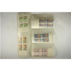 5 ASSORTED USPS POSTAGE BLOCKS 3-10 CENT AND