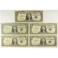 1957 & 4-1957-B $1 SILVER CERTIFICATES BLUE SEALS