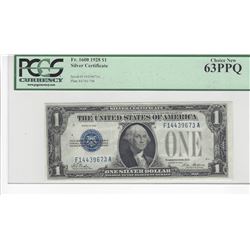 1928 $1 Silver Certificate PCGS 63PPQ