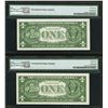 Image 3 : 1957B $1 (5) Consecutive Silver Certificate STAR Notes PMG