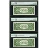 Image 4 : 1957B $1 (5) Consecutive Silver Certificate STAR Notes PMG