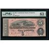 Image 1 : 1864 $5 Confederate States of America Note PMG 63EPQ