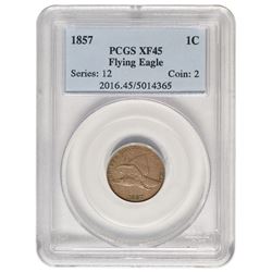 1857 Flying Eagle Cent PCGS XF45