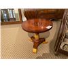 Image 1 : ROUND CARVED INLAYED CHERRY END TABLE