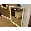 Image 1 : WHITE AND GOLD LARGE MIRROR