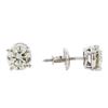 Image 2 : 1.41 ctw Diamond Stud Earrings - 14KT White Gold
