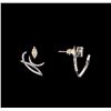 Image 2 : 1.53 ctw Diamond Earrings - 14KT White Gold