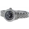 Image 5 : Rolex Ladies Stainless Steel 26MM Black Diamond Lugs Datejust Wristwatch
