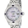 Image 1 : Rolex Ladies Stainless Steel Pink MOP Diamond & Sapphire 26MM Datejust Wristwatc