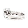 Image 3 : 0.67 ctw Diamond Ring And Attached Band - 14KT White Gold