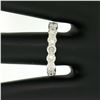 Image 8 : NEW 14K White Gold 1.25 ctw Prong Large Round Brilliant Diamond Wedding Band Rin