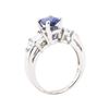 Image 4 : 1.97 ctw Sapphire And Diamond Ring - Platinum