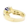 Image 3 : 0.99 ctw Blue Sapphire And Diamond Ring - 14KT Yellow Gold