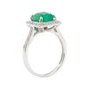 Image 4 : 2.27 ctw Emerald and Diamond Ring - 18KT White Gold