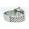Image 4 : Rolex Mens Stainless Steel Silver Diamond Datejust Wristwatch
