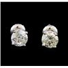 Image 1 : 1.48 ctw Diamond Stud Earrings - 14KT White Gold