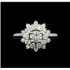 Image 2 : 1.27 ctw Diamond Ring - 14KT White Gold