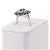 Image 3 : 1.65 ctw Blue Sapphire and 0.14 ctw Diamond 14K White Gold Ring