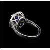 Image 3 : 4.18 ctw Tanzanite and Diamond Ring - 14KT White Gold