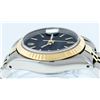 Image 7 : Rolex Ladies 2 Tone 14K Gold Black Tapestry Fluted Bezel Datejust Wristwatch