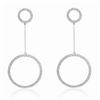 Image 1 : 14k White Gold 0.42CTW Diamond Earrings, (SI1 /H-I)